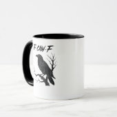 F-Caw-F Grappige Kraai Mok (Voorkant links)