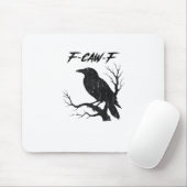 F-Caw-F Grappige Kraai Muismat (Met muis)
