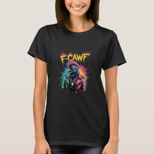 F-caw-f Grappige Kraai Punk Raaf Graffiti Volwasse T-shirt