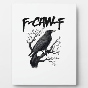 F Caw F Grappige Kraai Steun Je Moord Grafisch Fotoplaat