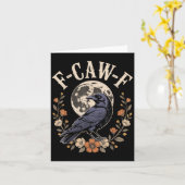 F-caw-f Grappige Kraaien Nacht Vogel Liefhebbers H Kaart (Gele Bloem)