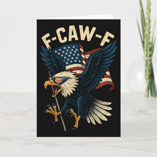F-caw-f Grappige Ld Eagle Humor Quote 4 juli Mop Kaart