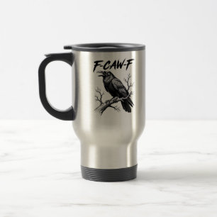 F-Caw-F Grappige Raaf Grappenmakerij F-Caw-F Creat Reisbeker