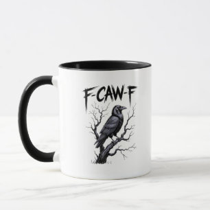 F-Caw-F Grappige Raaf Kraai Griezelig Seizoen Hall Mok