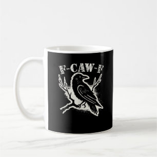 F-Caw-F Grappige Raaf Vintage Kraai Sarcasme Humor Koffiemok