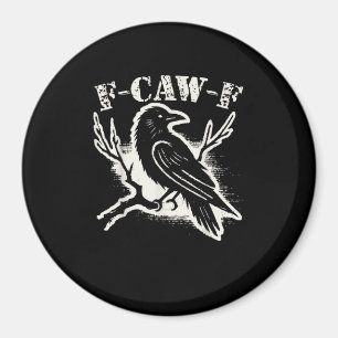 F-Caw-F Grappige Raaf Vintage Kraai Sarcasme Humor Magneet