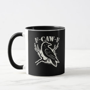 F-Caw-F Grappige Raaf Vintage Kraai Sarcasme Humor Mok