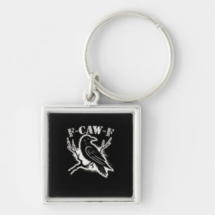F-Caw-F Grappige Raaf Vintage Kraai Sarcasme Humor Sleutelhanger