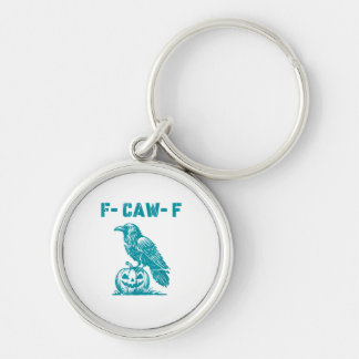 F-Caw-F Grappige Raven Gotische Kraai Retro Klassi Sleutelhanger