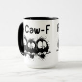 F-Caw-F Grappige Vogel Citaat Cadeaus Mok (Voorkant links)