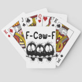 F-Caw-F Grappige Vogel Citaat Cadeaus Pokerkaarten (Achterkant)