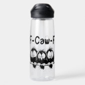 F-Caw-F Grappige Vogel Citaat Cadeaus Waterfles (Achterkant)