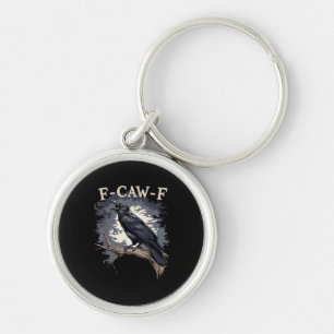 F Caw F Grappige Vogel Kraai Creatieve Casual Desi Sleutelhanger