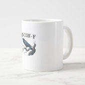 F-Caw-F Grappige Vogel Kraai Grote Koffiekop (Voorkant rechts)