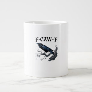 F-Caw-F Grappige Vogel Kraai Grote Koffiekop