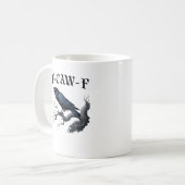 F-Caw-F Grappige Vogel Kraai Koffiemok (Voorkant links)