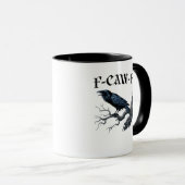 F-Caw-F Grappige Vogel Kraai Mok (Voorkant rechts)
