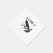 F-Caw-F Grappige Vogel Kraai Servet (Hoek)