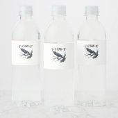 F-Caw-F Grappige Vogel Kraai Waterfles Etiket (Flessen)