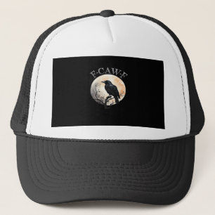 F Caw F Grappige Vogel Maan Minimalistische Stijl Trucker Pet