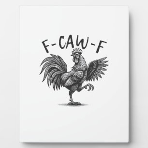 F Caw F Haan, F-Caw-F Grappige Kippenhumor Cool Fotoplaat