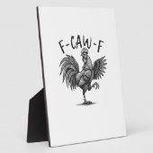 F Caw F Haan, F-Caw-F Grappige Kippenhumor Cool Fotoplaat (Zijkant)