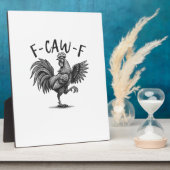 F Caw F Haan, F-Caw-F Grappige Kippenhumor Cool Fotoplaat (Zijkant)