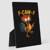 F-Caw-F Haan Grappige Vogel F-Caw-F Kip Fluitster Fotoplaat (Zijkant)