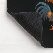 F-Caw-F Haan Grappige Vogel F-Caw-F Kip Flüsterer Muismat (Hoek)