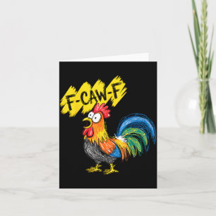 F Caw F Haan Grappige Vogel Fcawf Kippenfluisteraa Kaart