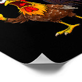 F Caw F Haan Grappige Vogel Fcawf Kippenfluisteraa Poster (Hoek)