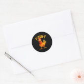 F Caw F Haan Grappige Vogel Fcawf Kippenfluisteraa Ronde Sticker (Envelop)
