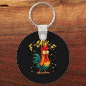 F Caw F Haan Grappige Vogel Kip Fluisteraar Fawk  Sleutelhanger (Voorkant)