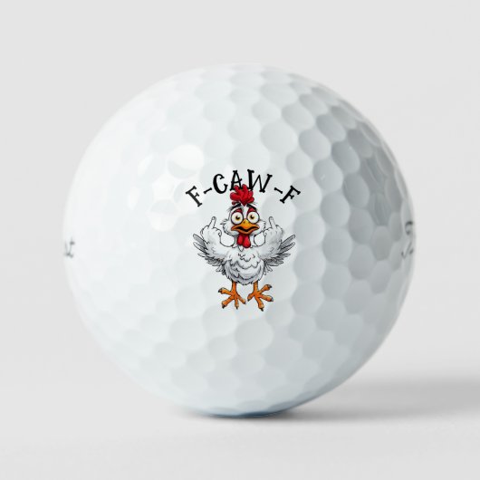 F Caw F Haantje Titleist - Grappige Pro V1 Golfballen (Voorkant)