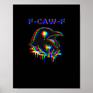 F-Caw-F Halloween Muziekfeest Essentieel Poster