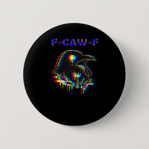 F-Caw-F Halloween Muziekfeest Essentieel Ronde Button 5,7 Cm