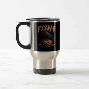 F-Caw-F Halloween Raaf Jack-O-Lantern Griezelige Z Reisbeker