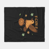 F-Caw-F Halloween Retro Klassieker Fleece Deken (Voorkant (Horizontaal))