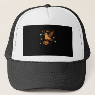 F-Caw-F Halloween Retro Klassieker Trucker Pet