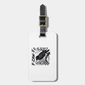 F-Caw-F Halloween Vogel Bagagelabel (Voorkant verticaal)