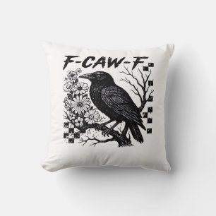 F-Caw-F Halloween Vogel Kussen