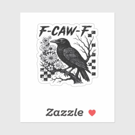 F-Caw-F Halloween Vogel Sticker (Vel)