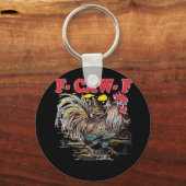 F-Caw-F Hei Hei Moana Rooster Classic Funny Graphi Sleutelhanger (Voorkant)