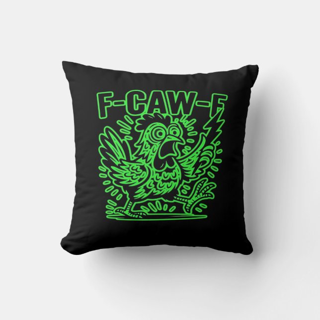 F-Caw-F Houding Klassiek Cool Uniek Kussen (Voorkant)