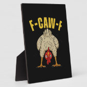 F-Caw-F Humor Gothic Crow Funny Aesthetic Style Fotoplaat (Zijkant)
