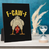 F-Caw-F Humor Gothic Crow Funny Aesthetic Style Fotoplaat (Zijkant)
