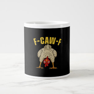 F-Caw-F Humor Gotische Kraai Grappige Esthetische Grote Koffiekop