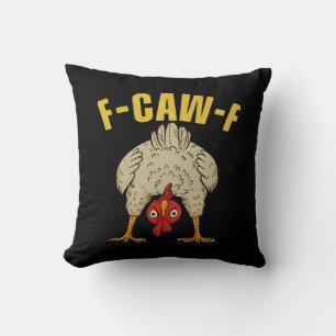 F-Caw-F Humor Gotische Kraai Grappige Esthetische Kussen