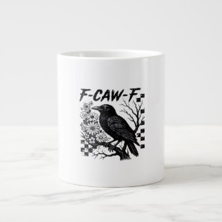 F-Caw-F Humor Grappige Gotische Kraai Grote Koffiekop