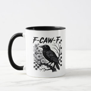 F-Caw-F Humor Grappige Gotische Kraai Mok